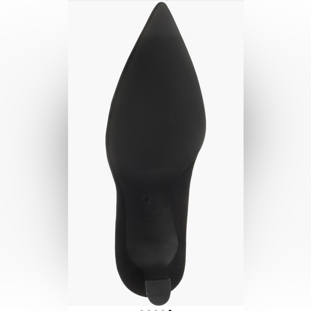 Stuart Weitzman Adria Black Suede Pumps - Picture 5 of 9